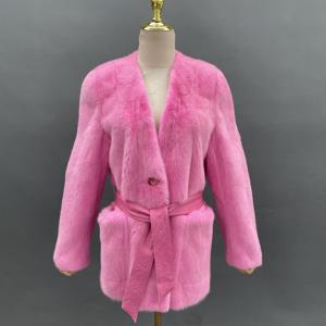 Abbigliamento Invernale da Donna, Nuovo <span class=keywords><strong>Cappotto</strong></span> <span class=keywords><strong>di</strong></span> <span class=keywords><strong>Visone</strong></span> Integrale <span class=keywords><strong>di</strong></span> Media Lunghezza, Cappotti in <span class=keywords><strong>Pelliccia</strong></span> per Signore - Product Image 1