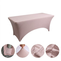 Nappe carrée extensible en polyester imprimé, épaisse, noire, 1,2 m/1,8 m, pour hôtels, restaurants, mariages