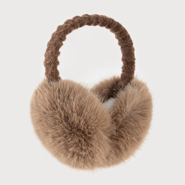 European and American Plush Winter Ear Protectors and Warm Solid Color Earmuff