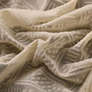 Rèm cửa voan chống cháy chất lượng cao giá rẻ, vải jacquard tùy chỉnh, vải ren làm rèm cửa cho phòng ngủ, khách sạn - Product Image 4