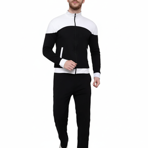 ชุดวอร์มผ้าฝ้ายสไตล์อินเทรนด์ของผู้ชายชุดวอร์มสีแบบกำหนดเองสำหรับฤดูหนาวและผู้ใหญ่ - Product Image 1