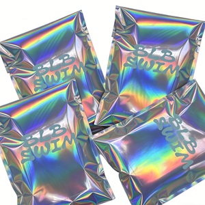 Bolsas de Envío de Aluminio Láser con Logotipo Personalizado, Bolsas de <span class=keywords><strong>Correo</strong></span> Metálicas Brillantes Holográficas para Ropa - Product Image 3