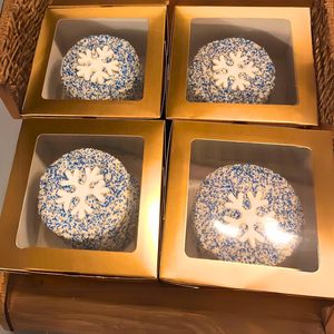 Scatola Pieghevole Personalizzata in Carta Artistica per Ciambelle, Torte, Dessert, Pane e Panini da Asporto - Product Image 4