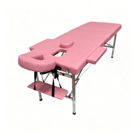 3-teilige Klappbare Aluminium-Massageliege für Schönheitssalons, Tragbare Faltbare Spa-Tattoo-Akupunktur-Massageliege