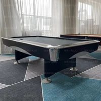 Table de billard professionnelle d'extérieur avec pare-chocs Accura, multifonctionnelle et pliable, pour joueurs de snooker et de billard
