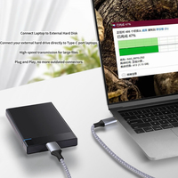 Cable USB 3.1 Tipo C a Micro B para Disco Duro, Cable de Datos USB C a Micro USB 3.0 para Discos Duros Externos WD Elements, Seagate Expansion, HDD y SSD