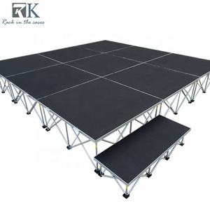 Plataforma de Escenario Móvil Rápida para Eventos al Aire Libre, 4x4 pies, Mini Plataforma de Escenario Portátil para Conciertos - Product Image 2