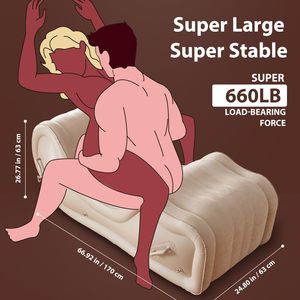 Chaise Canapé de <span class=keywords><strong>Position</strong></span> Gonflable BDSM Bondage avec Pompe à Air Automatique pour Support de Lit Oreiller <span class=keywords><strong>Sex</strong></span> Toys Rampe Jeux SM Adultes pour Couples - Product Image 4