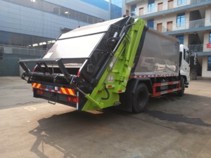 Fournisseur d'usine <span class=keywords><strong>Camion</strong></span> compacteur à ordures Dongfeng de 14 tonnes à chargement arrière 4x2 Moteur diesel manuel Boîte de vitesses Élimination des déchets - Product Image 3
