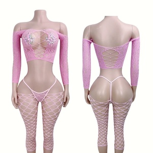 W.E.Club Women's Ballroom Dancewear Sexy Exotic Outfit Spandex/Nylon <b>Pole</b> <b>Dance</b> Fishnet - Product Image 1