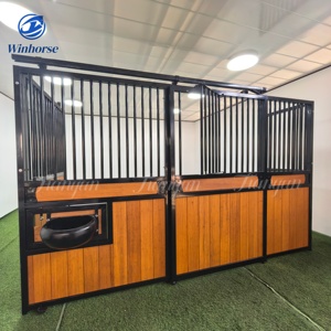 Cao Cấp Tùy Chỉnh Cửa Trượt Ngựa Gian Hàng Ổn Định Với Cửa Sổ Vuông Bền Cưỡi Ngựa Barn Ngựa Hộp Phía Trước Tấm - Product Image 1