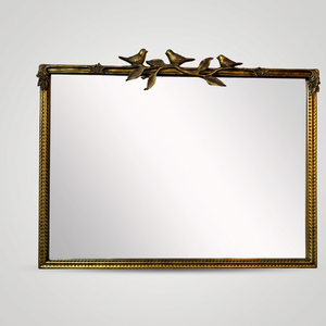 Espejo <span class=keywords><strong>de</strong></span> Pared Decorativo para Sala <span class=keywords><strong>de</strong></span> Estar, Estilo Antiguo, con Marco <span class=keywords><strong>de</strong></span> Hierro Dorado, para Exteriores, para el Hogar - Product Image 2