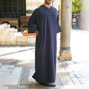 Hot Selling Muslim Robe Moroccan Thobe For Men Mens Islamic Thobes Men Thobe