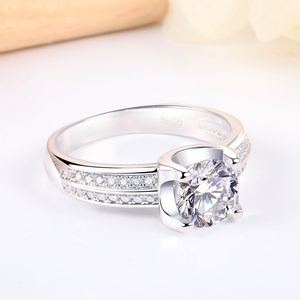 Bague de fiançailles et de mariage pour femme en argent massif 925 plaqué or avec diamant de laboratoire, nouveau design Sun Star - Product Image 5
