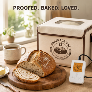Boîte de levage pour pain, boîte de levage pour levain, boîte de levage chauffante, panier de levage pour four, 68-131 ℉   Minuteur 99H - Product Image 1