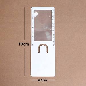 Lente d'<span class=keywords><strong>ingrandimento</strong></span> a segnalibro in PVC 190x65mm, leggera, sottile, portatile, con <span class=keywords><strong>scala</strong></span> graduata - Product Image 3