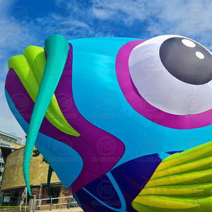 Lớn đầy màu sắc Inflatable cá bẩn thỉu <span class=keywords><strong>luker</strong></span> nghệ thuật đường phố cài đặt trang trí ngoài trời hiển thị tổ chức sự kiện khổng lồ Inflatable cá - Product Image 6