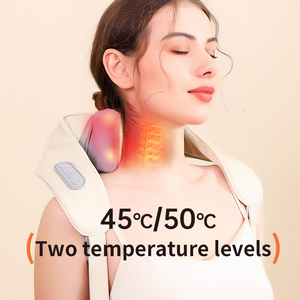 <strong>Shiatsu</strong> Neck &amp; Shoulder <strong>Massager</strong> with 4 Heads Vibration <strong>Kneading</strong> Heat 15-Minute Timer-Electric - Product Image 3
