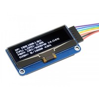 Pantalla OLED Waveshare de 2.23 Pulgadas para Raspberry Pi, 128x32 Píxeles, Interfaz SPI/I2C, Hecho en China, Envío Rápido
