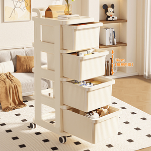 Giỏ hàng đồ ăn nhẹ và quần áo nhựa lưu trữ tủ quần áo trẻ em Tủ lưu trữ trẻ em ngăn kéo với nhiều lớp dễ dàng lắp ráp - Product Image 3