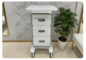 Carrello Robusto in Metallo 2025 per Spa, Clinica <span class=keywords><strong>di</strong></span> Medicina <span class=keywords><strong>Estetica</strong></span>, <span class=keywords><strong>Salone</strong></span> e Hotel, Carrello per Apparecchiature Viso con Supporto EMS Sculpt - Product Image 5