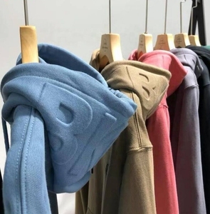 Sweats à capuche personnalisés <span class=keywords><strong>Sweat</strong></span> à capuche surdimensionnés pour hommes Sweats à capuche blancs en relief pour hommes <span class=keywords><strong>Sweat</strong></span> à capuche uni de haute qualité - Product Image 2
