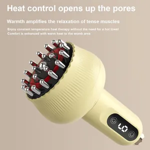 Nuevo Instrumento Eléctrico Recargable de Gua Sha, Masajeador Doméstico, <span class=keywords><strong>Cepillo</strong></span> de Masaje de Meridianos, Ventosas - Product Image 4