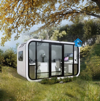 Maison conteneur préfabriquée modulaire et mobile de 20 et 40 pieds, type Tiny House en kit, avec cabine hôtelière capsule pour commerces et vie urbaine