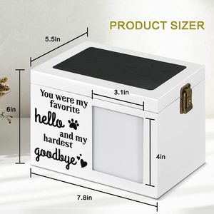 ZMaker yeni büyük ahşap Pet cenaze kremasyon çömleği fotoğraf çerçevesi Pet anıt <span class=keywords><strong>Urns</strong></span> ile köpek veya kedi külleri için - Product Image 2