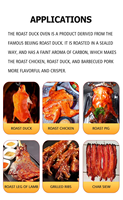 Four à charbon rôti de canard de pékin chinois, four à barbecue Commercial en acier inoxydable pour canard rôti d'agneau
