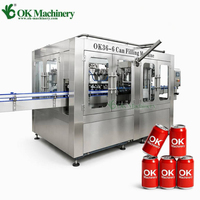 Machine de remplissage automatique de canettes pour boissons gazeuses, eau gazeuse, boissons non alcoolisées, boissons énergisantes