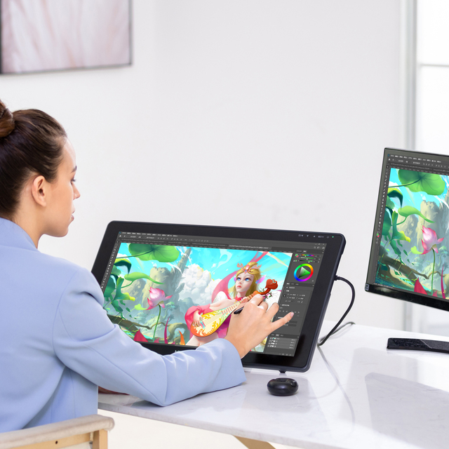 Huion Kamvas 22 Plus Digital Drawing Graphic Tablet with Screen Signature Digital Drawing Tablet Monitor