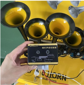 Corne de voiture à six tubes et trente-six sons, klaxon électrique pour camion, corne à air musicale en métal avec bouton - Product Image 3