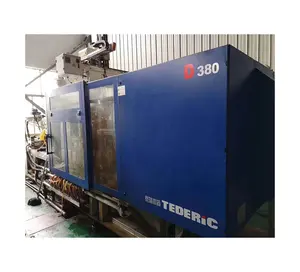 Second Hand High Speed TEDERIC D380ton servo motor plastic injection molding machine desktop for making fast food boxes