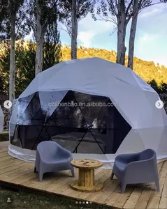 ShenBao 10m Holiday Hotel Heavy Duty Steel Frame Geo Dome Tent Projection galmping Domes round dome tent for party used