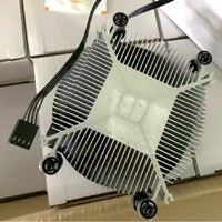 Radiator Khusus CPU AM4 Murah Tipe Sekrup Pabrik dengan Permukaan Bawah Aluminium Datar Tanpa Kipas Tembaga Senyap TDP 95W