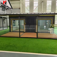 Maison conteneur extensible de 30 pieds, résistante aux ouragans, avec salle de bain, mini-maison préfabriquée pour villas ou hôtels