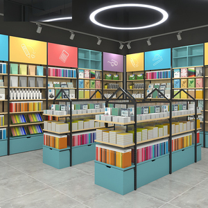 Estanterías de Diseño para Tiendas Completas, Estanterías de Exhibición para Supermercados, Librerías, Papelerías Culturales y Creativas - Product Image 1