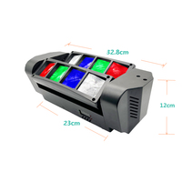 DMX512 Control LED avec Laser Spider Lights Stage 8X3W RGBW LED Beam Light Disco Moving Head Light