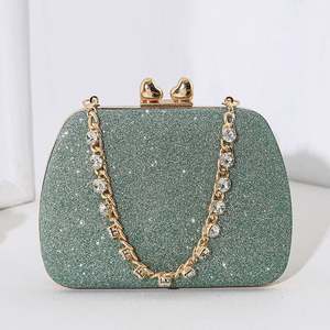 Bolso de mano con rayas bordadas hecho a mano en India para mujer, bolso con cordón, bolso tipo potli, regalo de boda, recuerdo para invitados - Product Image 1