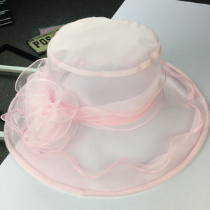 Chapeau à bords larges pour femme, robe d'été à motif Floral, style fête d'église, mariage, vacances, chapeau Vintage, mode - Product Image 6