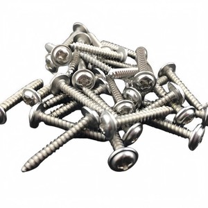 Thép không gỉ đen kẽm lục giác máy giặt khoan đuôi Hộp vít lớn kết hợp Đầu phẳng đặt DIN tiêu chuẩn M4 chủ đề 16mm - Product Image 5