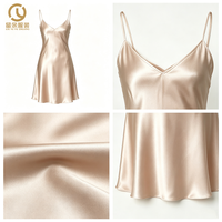 Fabricant de vêtements, vente en gros, robe d'été sans manches en soie pure, robe en soie 100%, robes élégantes en soie pour femmes