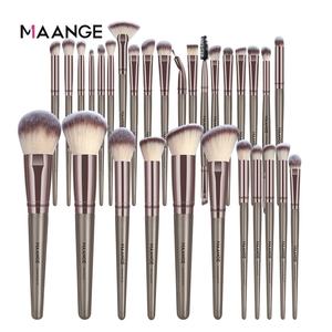 Pinceles de maquillaje MAANGE mejor valorados, pinceles cosméticos de champán de marca privada profesional, juego de pinceles de maquillaje delicado - Product Image 2
