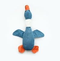 Jouet pour chien en peluche d'oie sauvage grinçant des dents jouets à mâcher pour chien résistant aux morsures