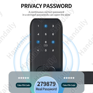 Cerradura de Puerta con Huella Dactilar HanDaily TTlock Tuya Wifi, Cerraduras Electrónicas Digitales con Contraseña, Tarjeta y Llave, con Contraseña Temporal - Product Image 3