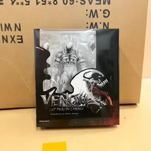 Action Figure di Venom White Symbiote Spider-Man, Modello Articolato e Movibile, Kit Giocattolo, Ornamento da Scrivania, Collezione Unisex in PVC Originale - Product Image 1