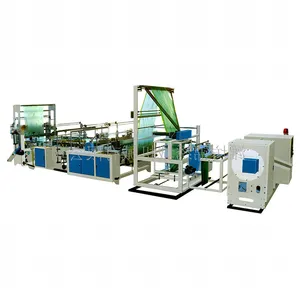 PE and degradable materials of automatic rope pulling garbage bag cutting machine rubbish bag making machine