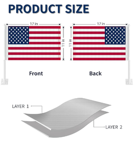 Customizable 2026 Country Flag Double-Sided Polyester All Soccer Team Window Car Flag Digital Printing Football Event - Product Image 5