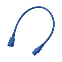 Câble d'extension d'alimentation IEC Blue C14 à C13, cordon de connexion haute performance pour PC et appareils d'alimentation